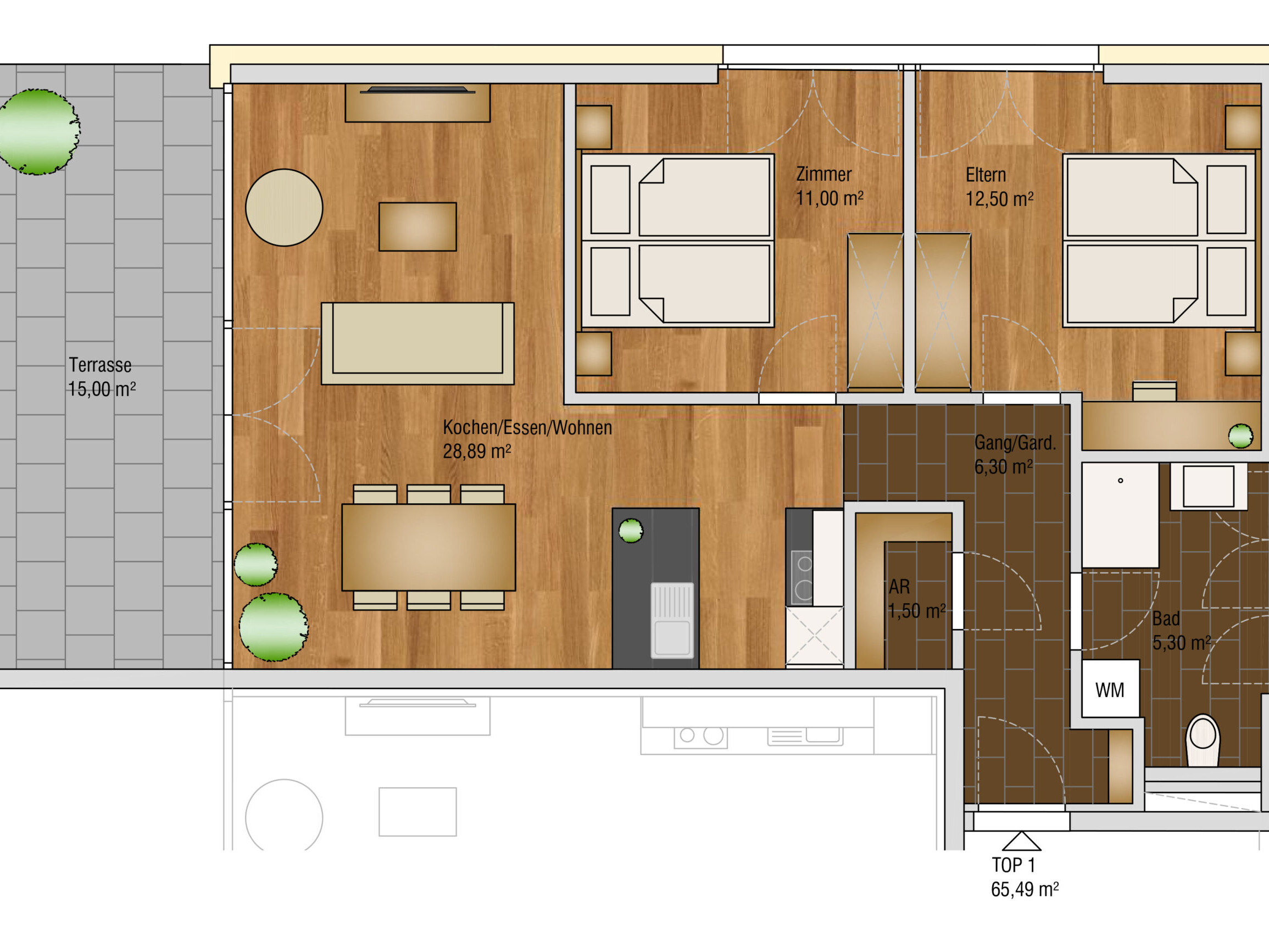 wohnen-dornbirn.at | Komfort Apartement 65m2
