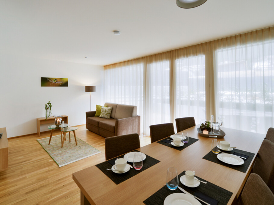 wohnen-dornbirn.at | Wohnzimmer im Komfort Apartement